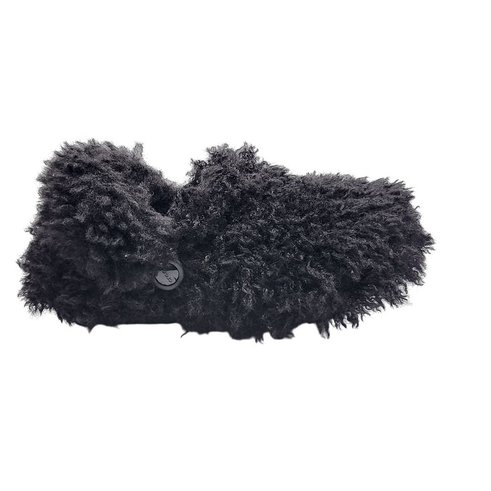 Crocs Siren Shaggy Fur Clog‎ Black Womens 6 NWOB Platform 210911-001